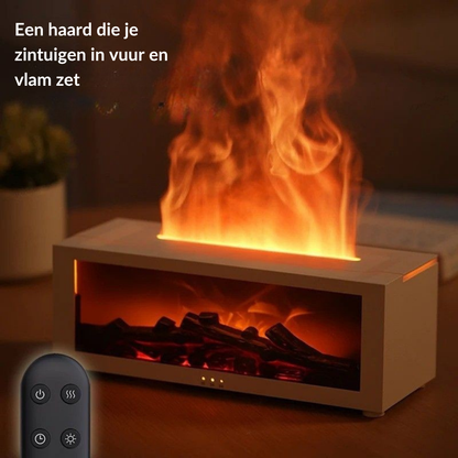 HeptABrands - CozyFlame | Aroma Diffuser met realistisch haardvlam-effect voor ultieme gezelligheid