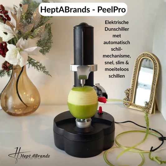 HeptABrands - PeelPro | Elektrische Dunschiller met automatisch schilmechanisme, snel, slim & moeiteloos schillen