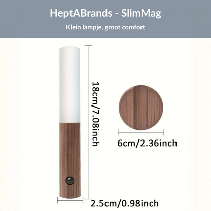 HeptABrands - SlimMag | Magnetisch Nachtlampje met Bewegingssensor – Zacht & Veilig Nachtlicht