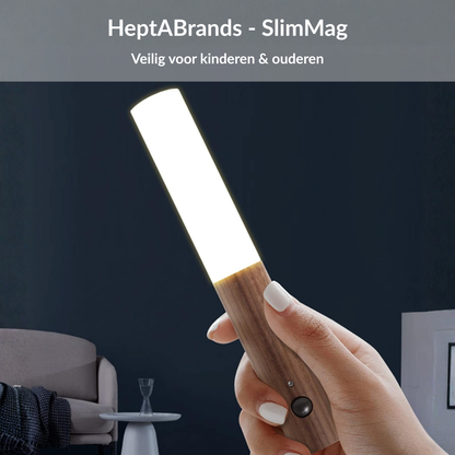HeptABrands - SlimMag | Magnetisch Nachtlampje met Bewegingssensor – Zacht & Veilig Nachtlicht