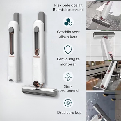 HeptABrands – Mini Squeeze Mop | Slimme Mop Voor Kleine Ruimtes