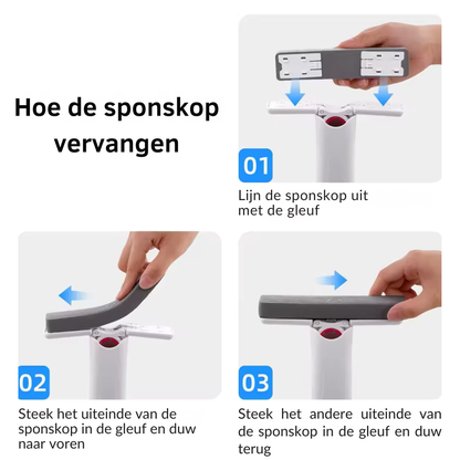 HeptABrands – Mini Squeeze Mop | Slimme Mop Voor Kleine Ruimtes