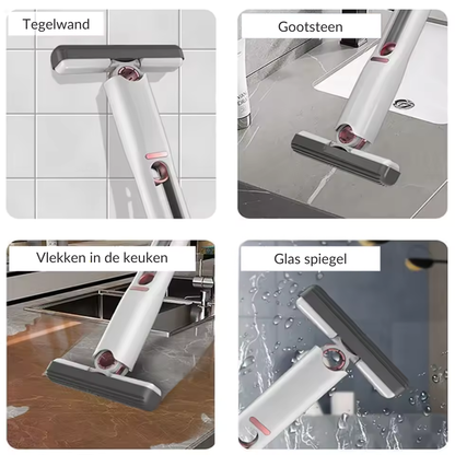 HeptABrands – Mini Squeeze Mop | Slimme Mop Voor Kleine Ruimtes