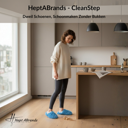 HeptaBrands - CleanStep | Dweil Schoenen, Schoonmaken Zonder Bukken