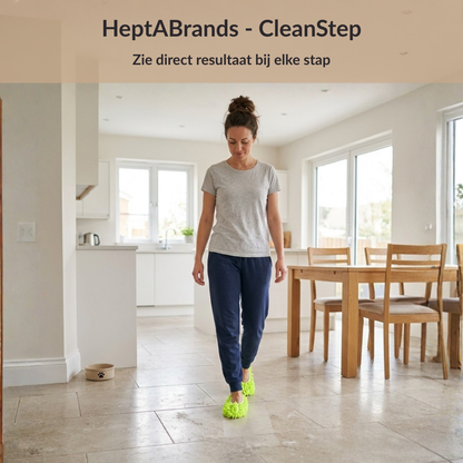 HeptaBrands - CleanStep | Dweil Schoenen, Schoonmaken Zonder Bukken